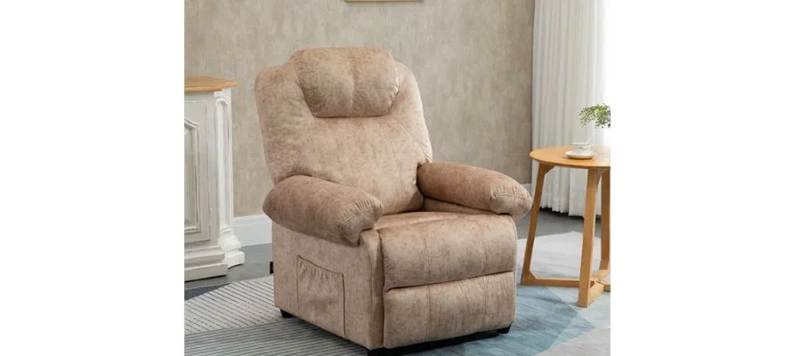 Homcom Relaxing Manual Reclining Armchair Upholstered in Cushioned Velvet