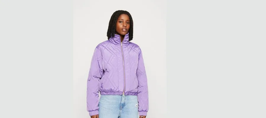 Pieces Between-season jacket - purple