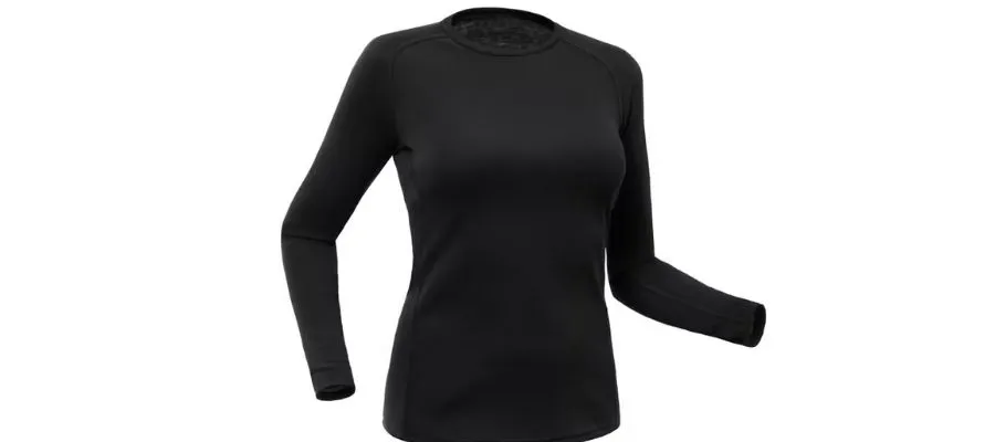 Women's thermal ski shirt BL 100 Black