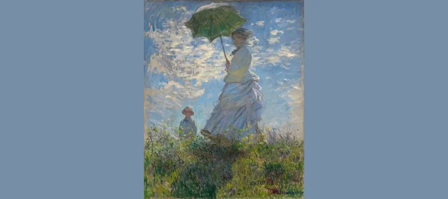 Claude Monet - Woman With The Parasol - Painting - Multicoloured