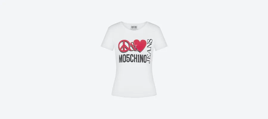 Love Moschino- T-shirt print - white