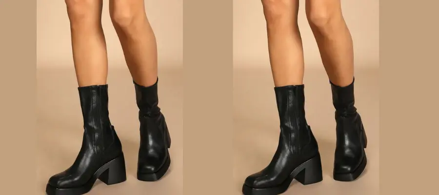 Monk Edith Boot - Platform boots - black