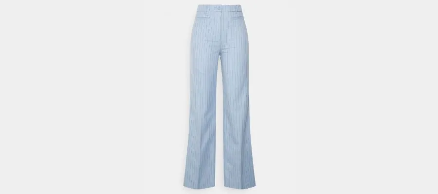Monki Calah Trousers - Trousers - Light Blue