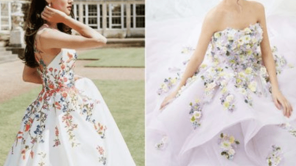 floral wedding dresses