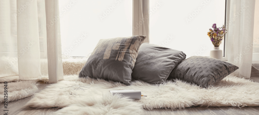 soft rugs & cushions