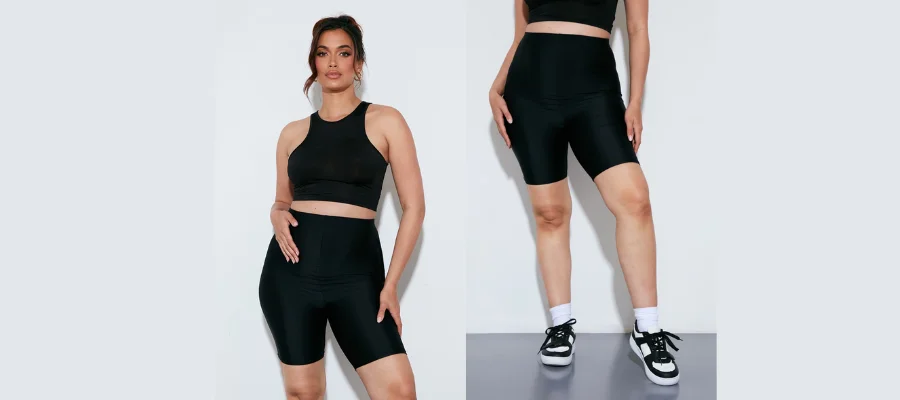 Maternity Black Sculpt Luxe Cycling Shorts