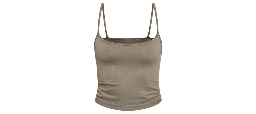 Olive Seamless Basic Gym Cami Top