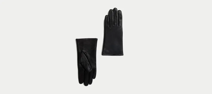 Leather Warm Lined Gloves