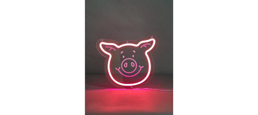 Percy Pig Neon Light