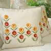 Cushions with flowers