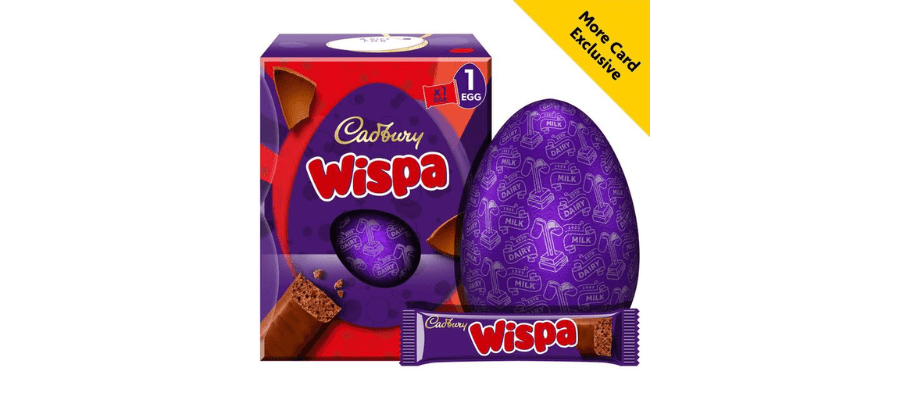 Cadbury Wispa Chocolate Easter Egg Large 