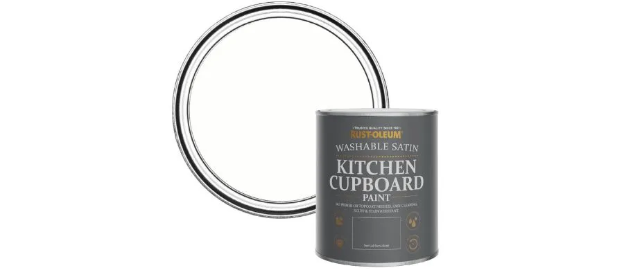 Rust-Oleum Kitchen Cupboard Paint Satin - Chalk White