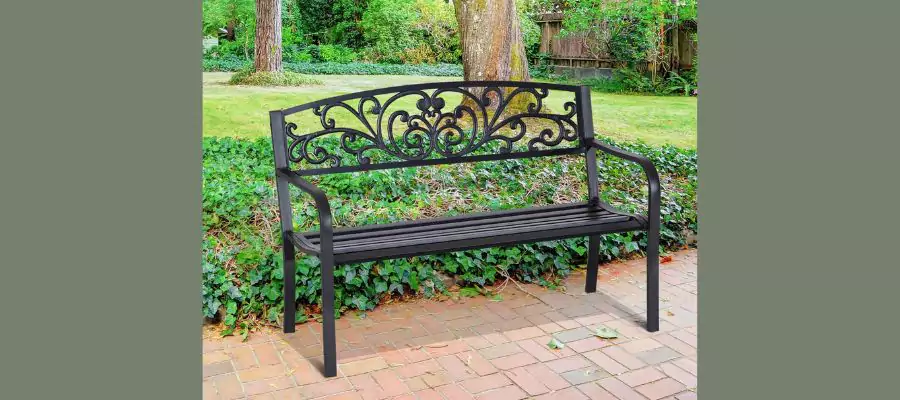 2 Seater Metal Garden Bench