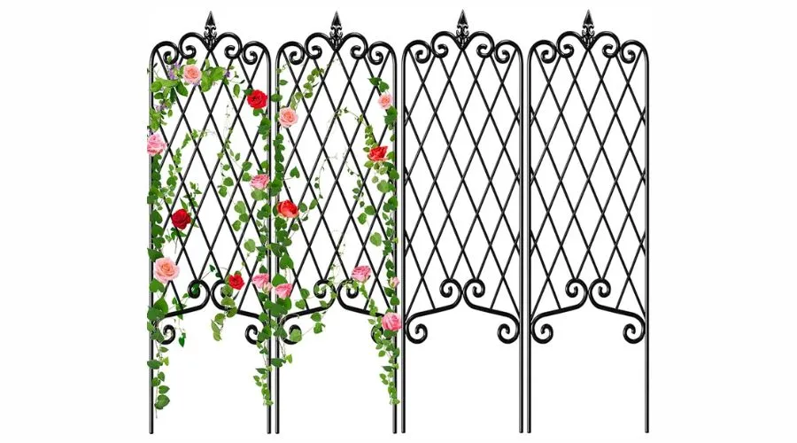 Garden trellis panels for climbing plants