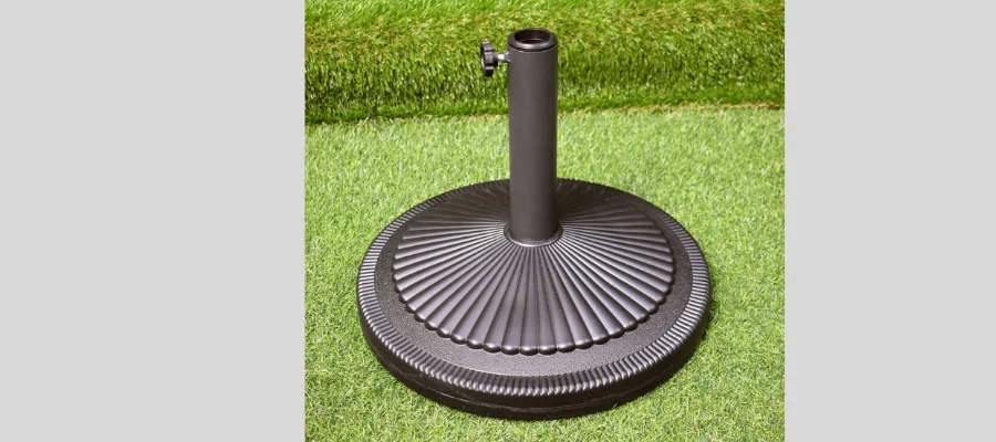 thumbnail image 2 of Garden Mile Heavy Duty Rattan Effect Parasol Base – 10kg Resin Umbrella Stand For Patio & Garden 2 of 14