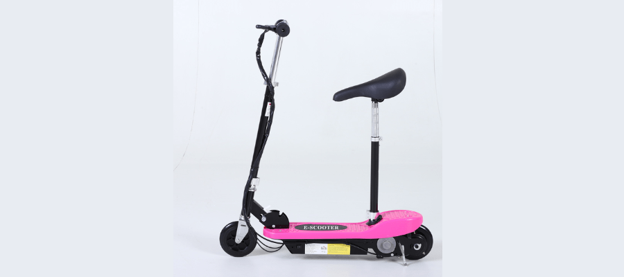 Kids Electric E Scooter with Adjustable Seat - Pink 