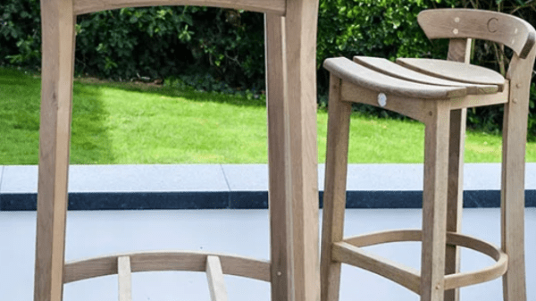 Outdoor bar sets with stools
