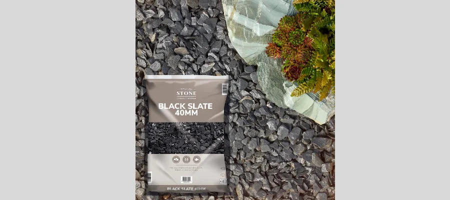 Stylish Stone Black Slate, Large Pack