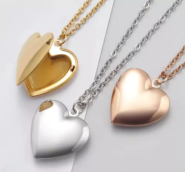 Heart locket necklaces