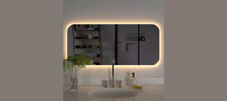 Led bathroom mirror