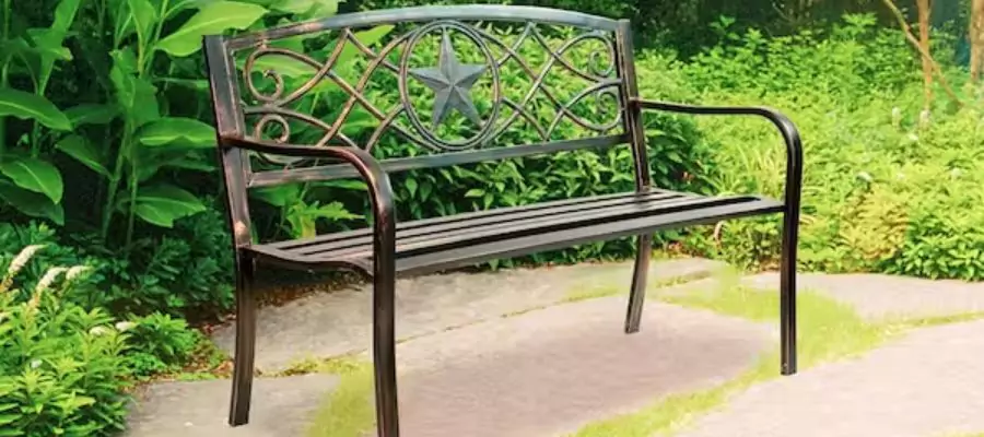 Metal garden benches 