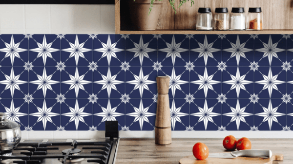 stick-on kitchen tiles