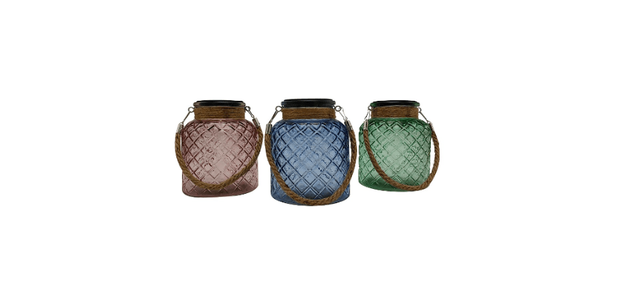 Solar Vintage Glass Jar Garden Light - Pack of 1 