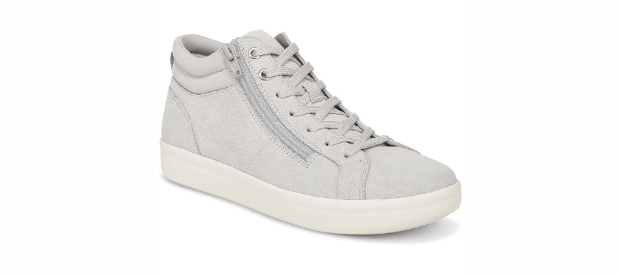 Vionic Suede Side-Zip Casual Sneakers