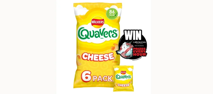 Walkers Quavers Cheese Multipack Snacks Crisps