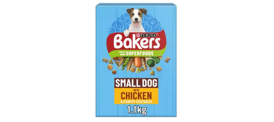 Bakers Small Dog Dry Dog Food Chicken and Veg 1.1kg