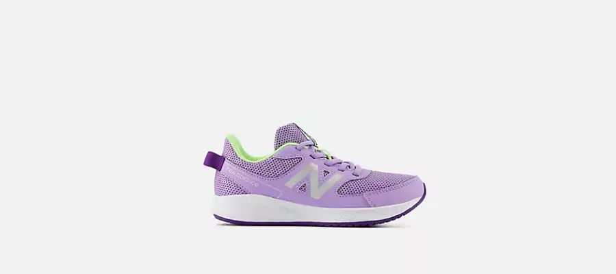 Lilac Glo With Bleached Lime Glo Kid’s 570v3 Shoes