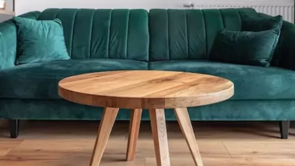 Small round cocktail table