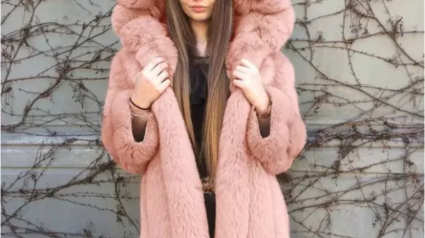 Warm faux fur jackets for winter