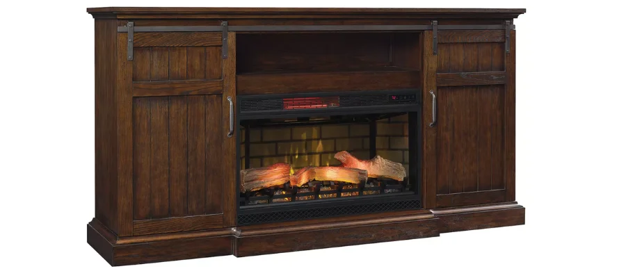 Cabaret 77.5" TV Console w/ Electric Fireplace | Hermagic