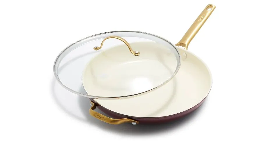 GreenPan Reserve Ceramic Nonstick 12” Fry Pan with Lid 