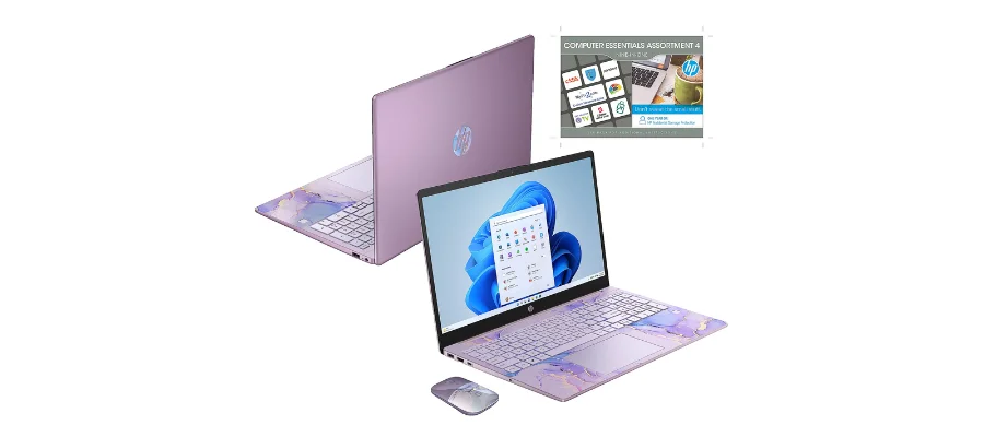 HP 15 Stream Touch Laptop Intel, 128GBSSD MS365, Mouse | Hermagic