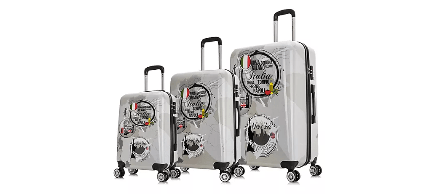 InUSA PRINTS 20"/24/"28" 3-Pc Luggage Set