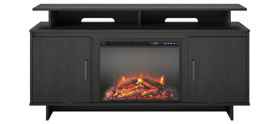 Merritt Avenue TV Console w/ Fireplace | Hermagic