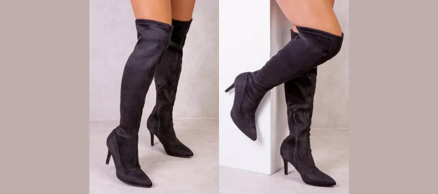 Over The Knee Boots With Stiletto Heels