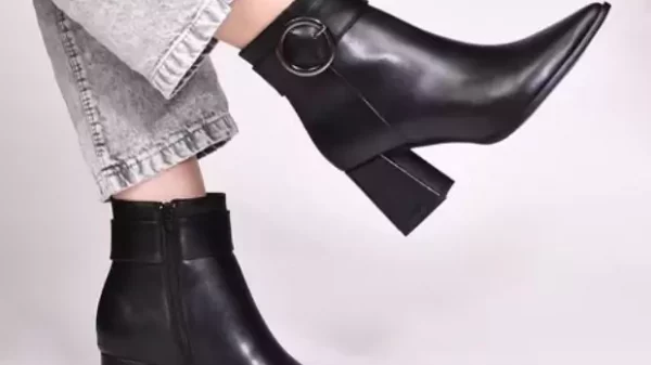 Black booties for women