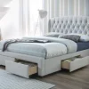 Full size bed frame with storage