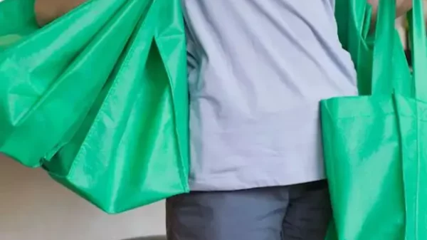 Reusable grocery tote bags