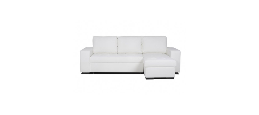 3 seater leather sofa reversible chaise lounge faux leather from Conforama | Hermagic