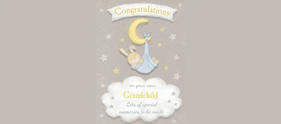 Cute Grandchild Card- Congratulations