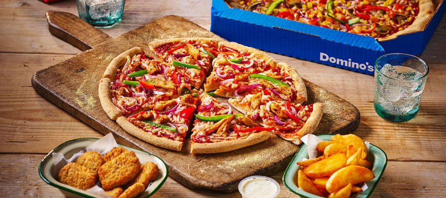 Domino's vegetarian pizza