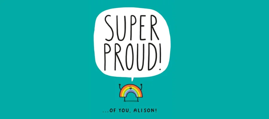 Super Proud Rainbow Card