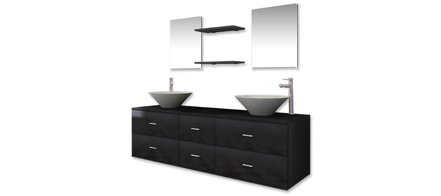 VidaXL Bathroom Furniture and Washbasin