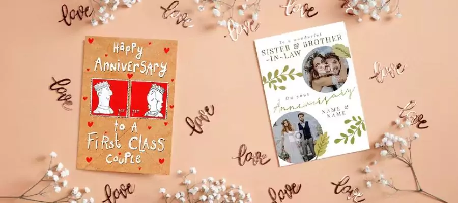 Personalised anniversary cards