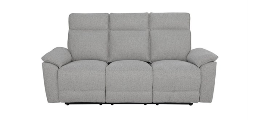 ALOISE 3-seater manual beige sofa