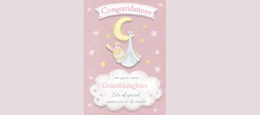 Cute Granddaughter Card - Congratulations